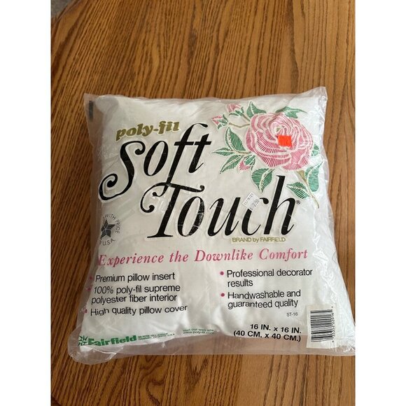 Poly-Fil Soft Touch Pillow Insert 16" x 16" by Fairfield - Picture 6 of 6